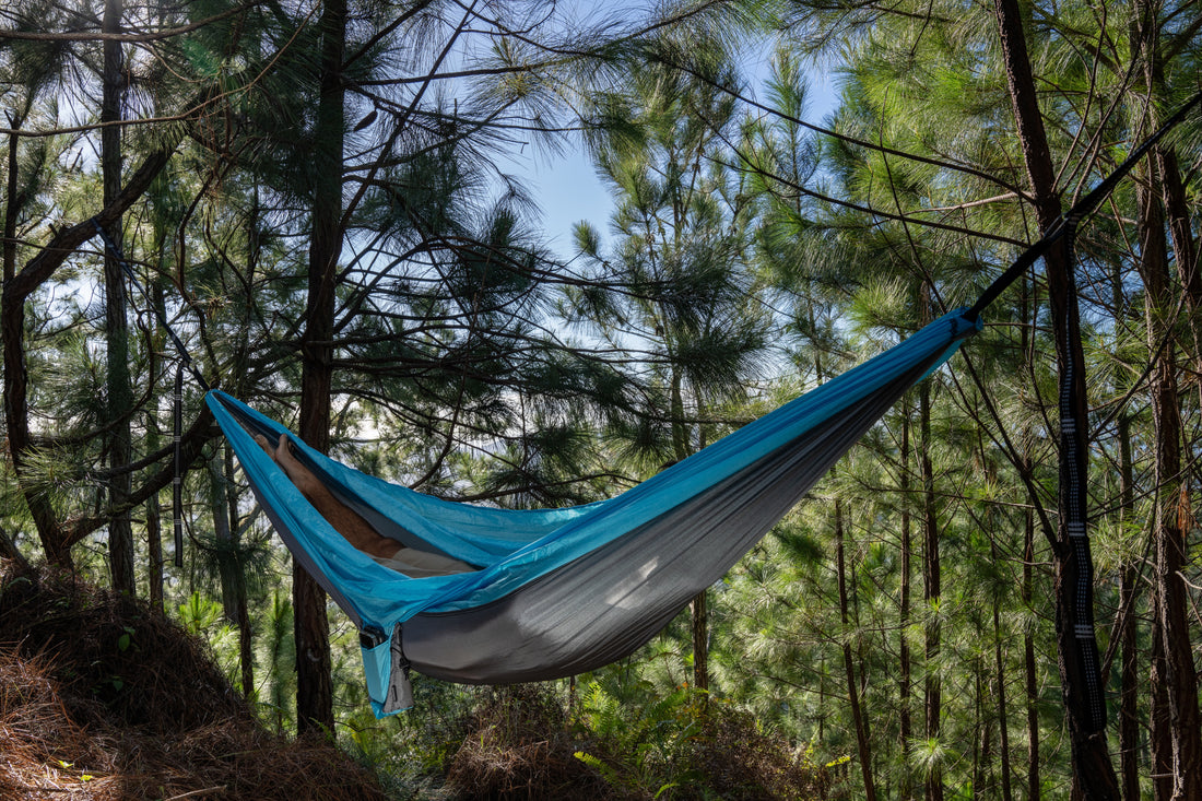 Capla Hammock 2.0 - Gray & Light Blue