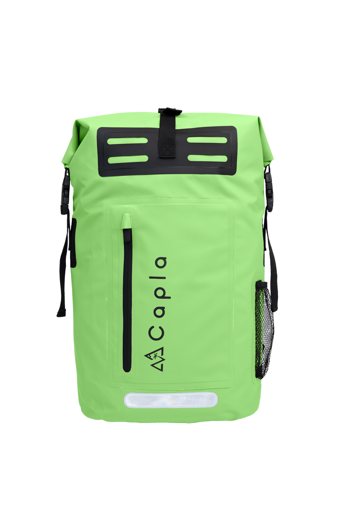 Bright Green Waterproof Dry Bag Backpack with roll-top closure, ergonomic design, and waterproof protection for your gear.