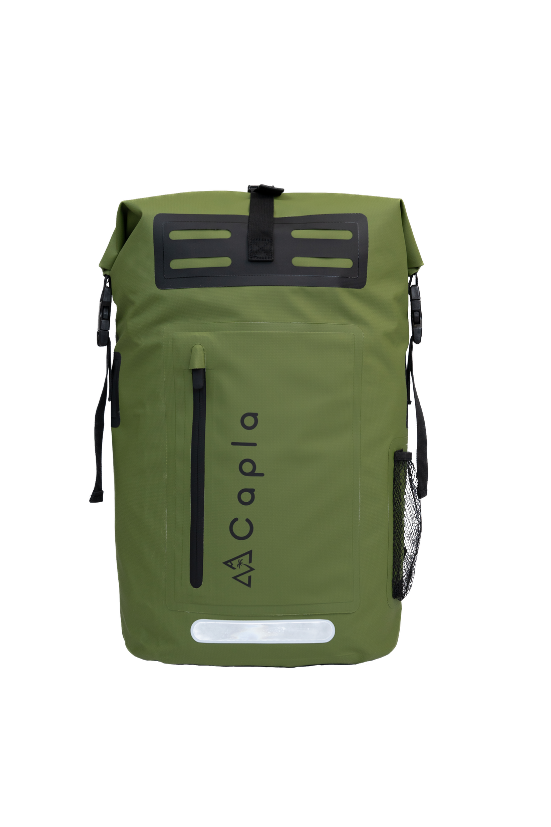 Dark Green Waterproof Dry Bag Backpack with roll-top closure, ergonomic design, and waterproof protection for all your gear.