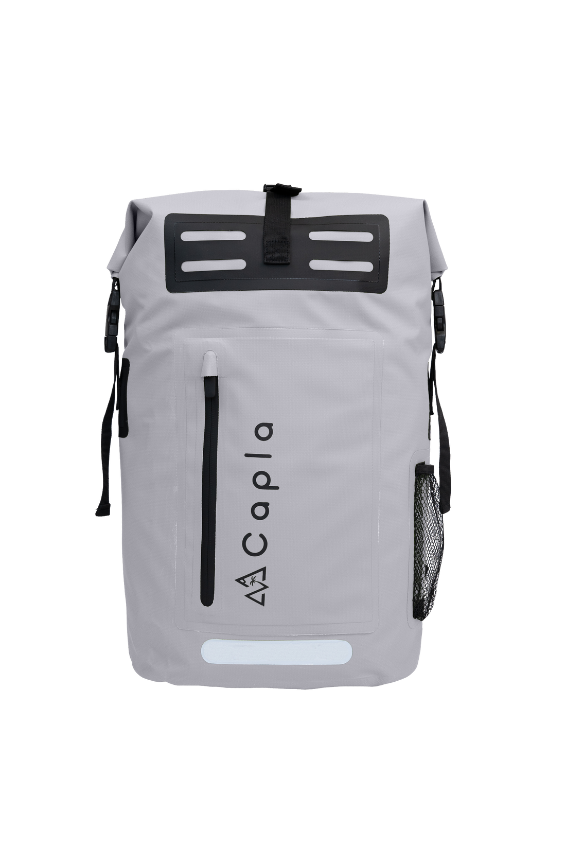 Gray Waterproof Dry Bag Backpack with roll-top closure, ergonomic design, and waterproof protection for your gear.